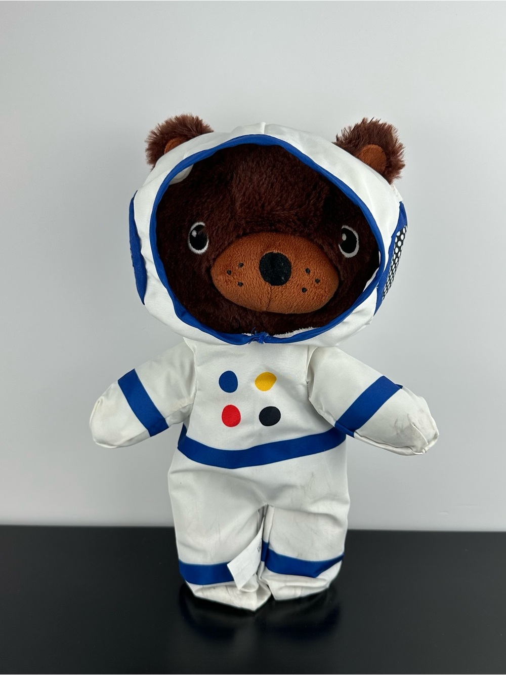 IKEA Aftonsparv Brown Teddy Bear Astronaut Suit Plush Stuffed Animal 12”